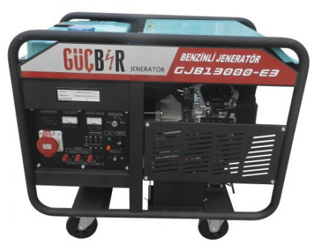 Генератор бензиновий Gucbir GJB13000Е 11 кВт, електростартер, однофазний